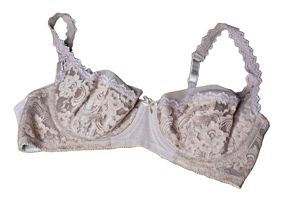 Vintage Fredericks of Hollywood Floral Lace Underwire Bra USA Made 36C